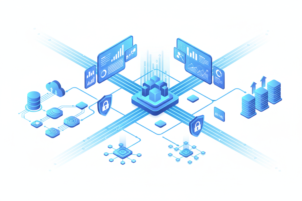 We architect end-to-end big data systems capable of handling large-scale data operations.

Build high-performance big data pipelines for analytics and AI applications

Integrate multiple data sources into a unified architecture

Ensure scalability, reliability, and security for enterprise-level workloads